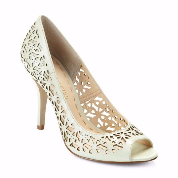 Franco Sarto Shoes - FRANCO SARTO MEGASTAR LEATHER LASER CUT PUMPS 6M